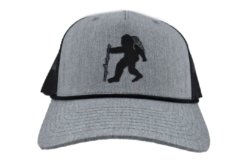 Sasquatch Patch Snapback Rope Hat - Heather Grey/Black