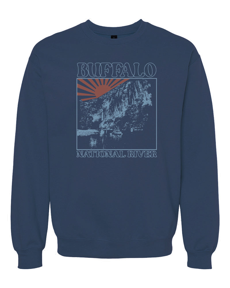 Vintage Buffalo National River - Crew Sweatshirt
