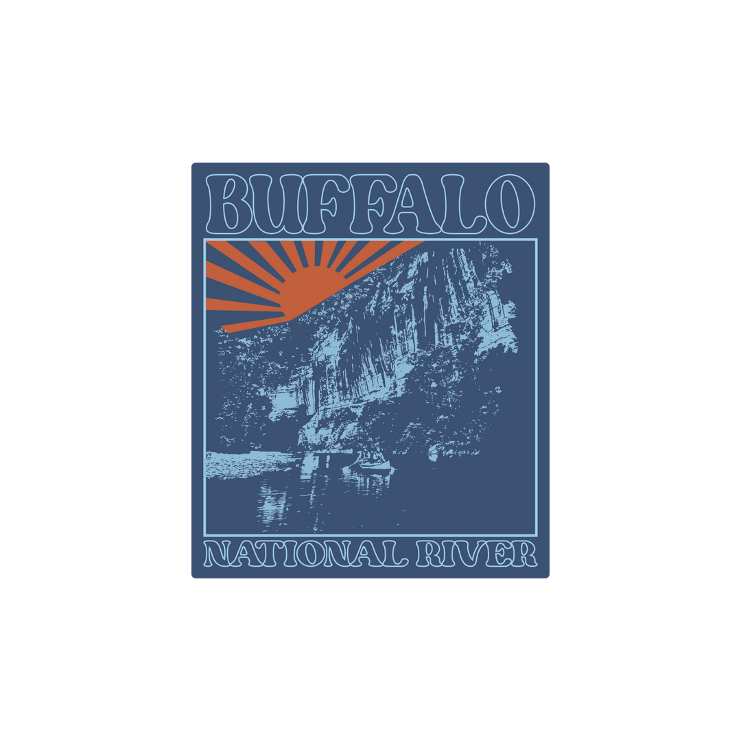 Vintage Buffalo National River - Decal