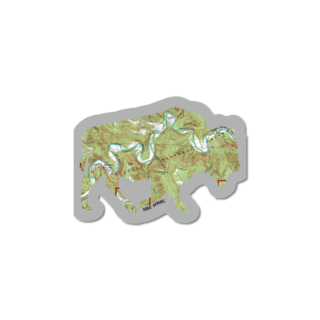 Topo Buffalo - Decal