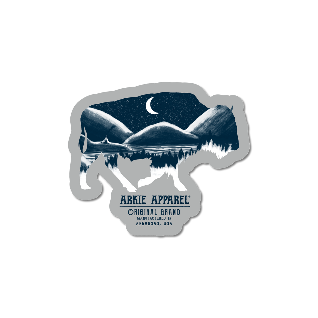 Moonlit Buffalo - Decal