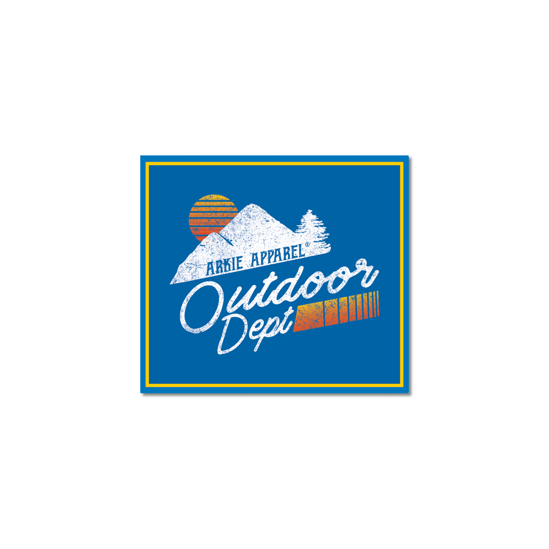 Retro Outdoor Dept - Decal