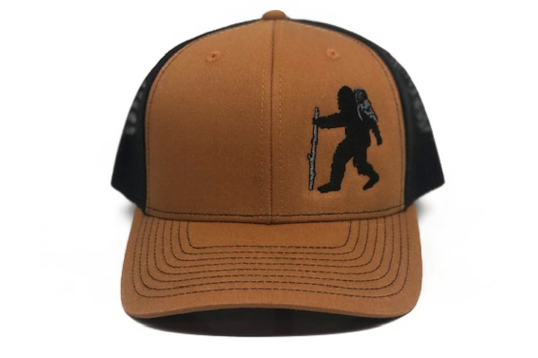 Sasquatch Snapback Hat - Caramel/Black