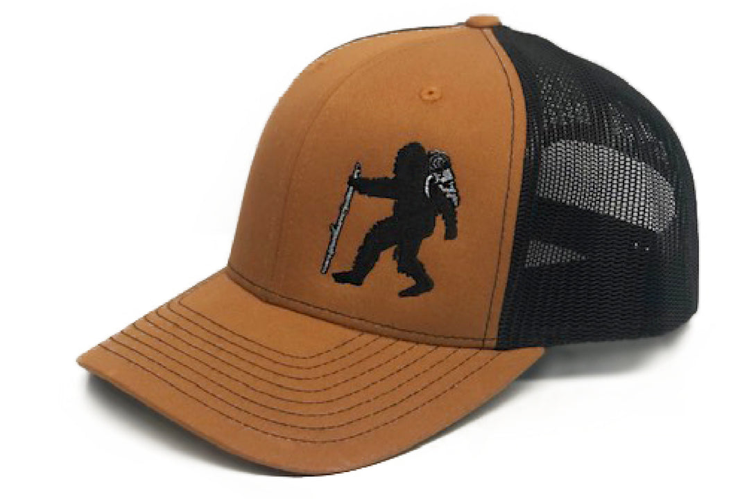 Sasquatch Snapback Hat - Caramel/Black