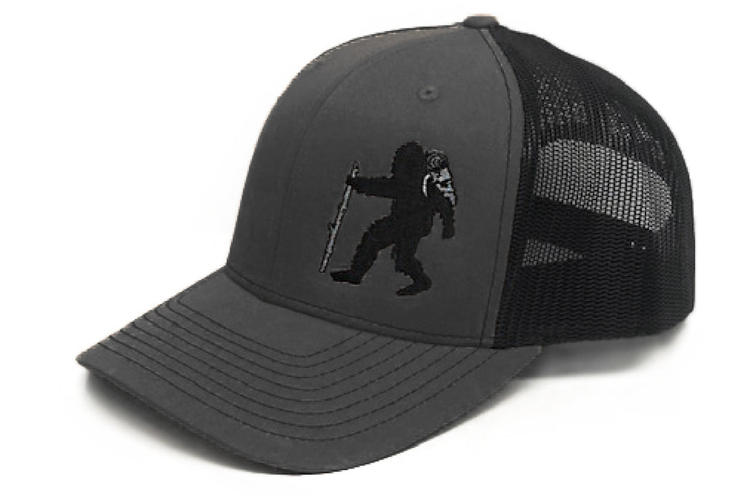 Sasquatch Snapback Hat - Charcoal/Black