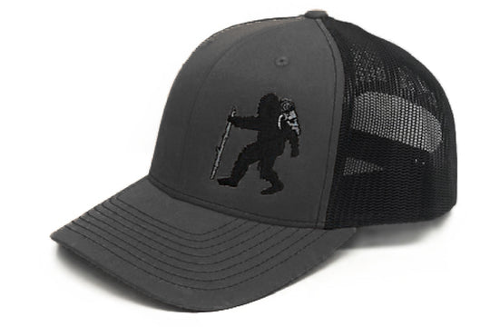 Sasquatch Snapback Hat - Charcoal/Black