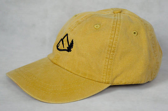 Mountain Logo Dad Hat - Mustard