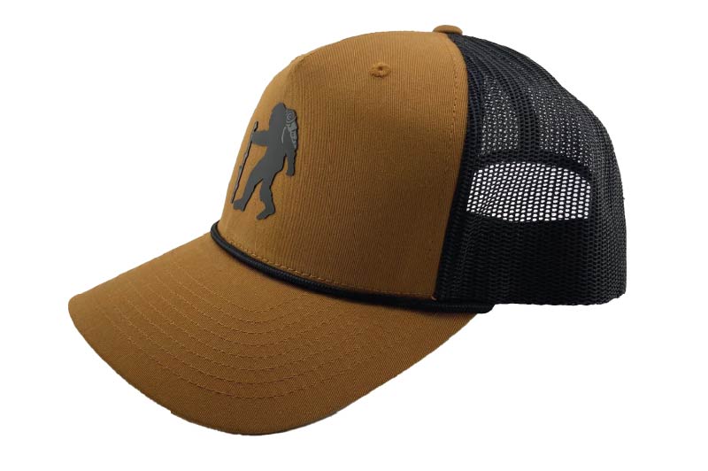 Sasquatch Patch Snapback Rope Hat - Caramel/Black
