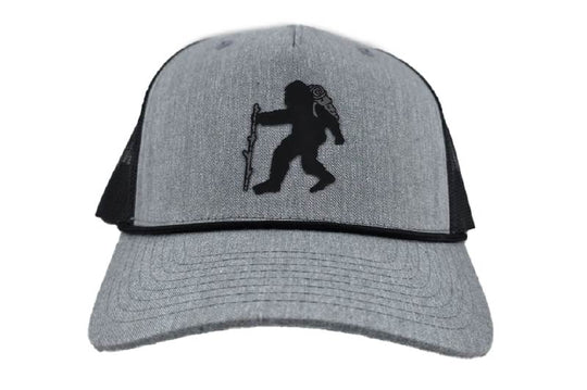 Sasquatch Patch Snapback Rope Hat - Heather Grey/Black