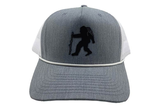Sasquatch Patch Snapback Rope Hat - Heather Grey/White