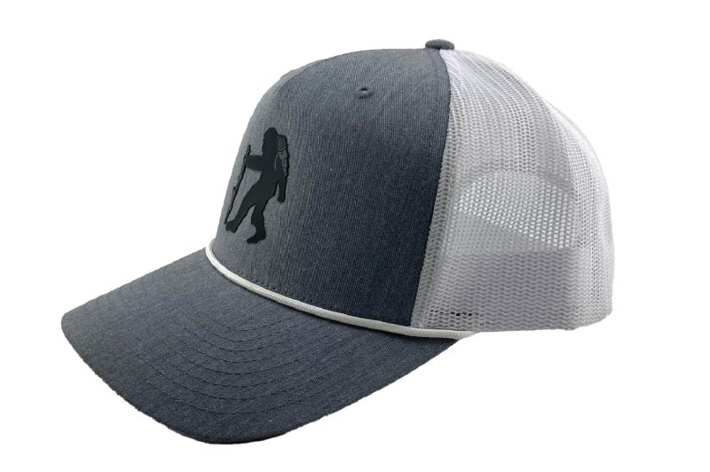 Sasquatch Patch Snapback Rope Hat - Heather Grey/White