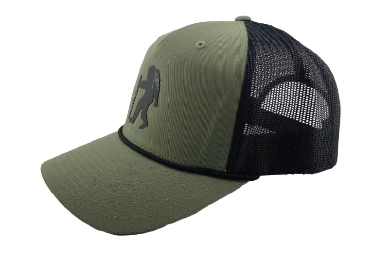 Sasquatch Patch Snapback Rope Hat - Loden/Black