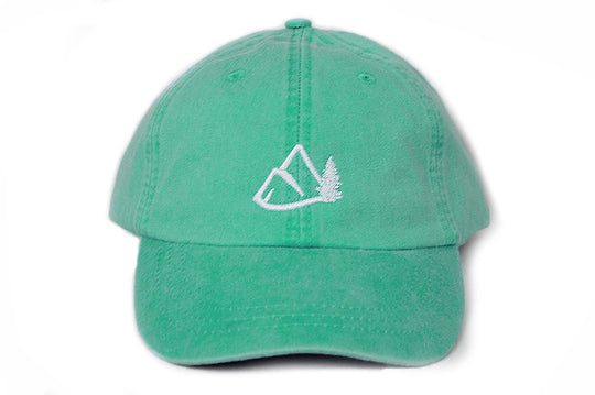 Mountain Logo Dad Hat - Seafoam Blue-Green