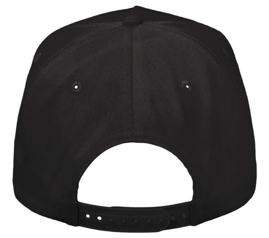 Squirrel World Peace Snapback Fabric Hat - Black