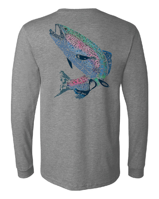 Trout Text - Long Sleeve