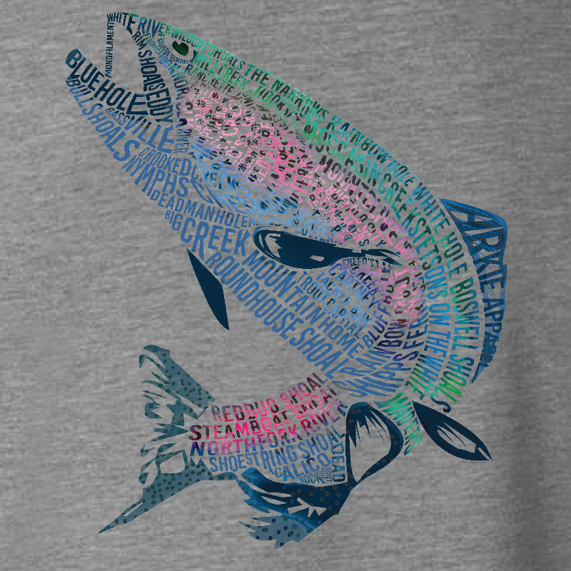 Trout Text - Long Sleeve