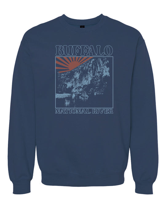Vintage Buffalo National River - Crew Sweatshirt