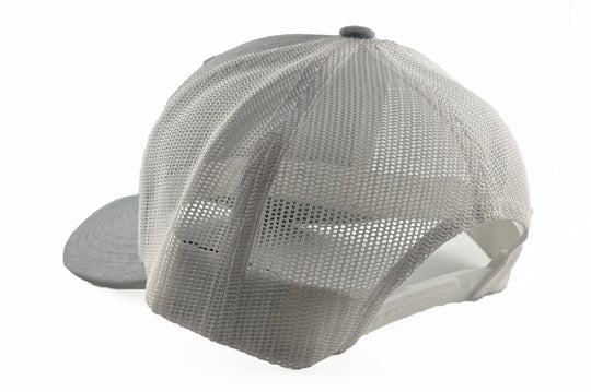 Buffalo Line Patch Snapback Hat - Heather Gray/White