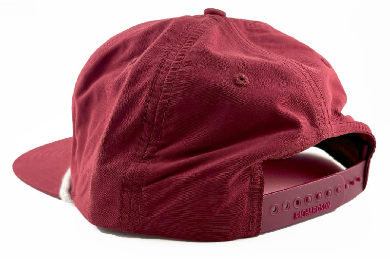 Buffalo Line Rope Hat - Cardinal/White