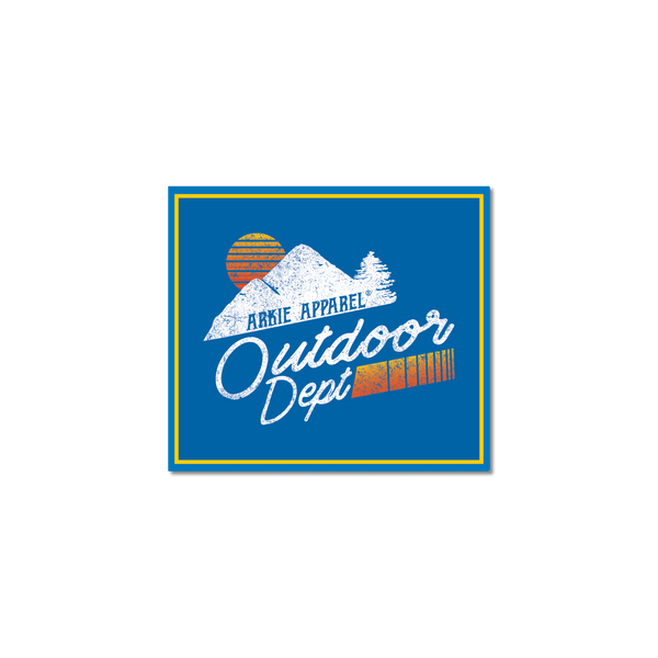 Retro Outdoor Dept - Decal