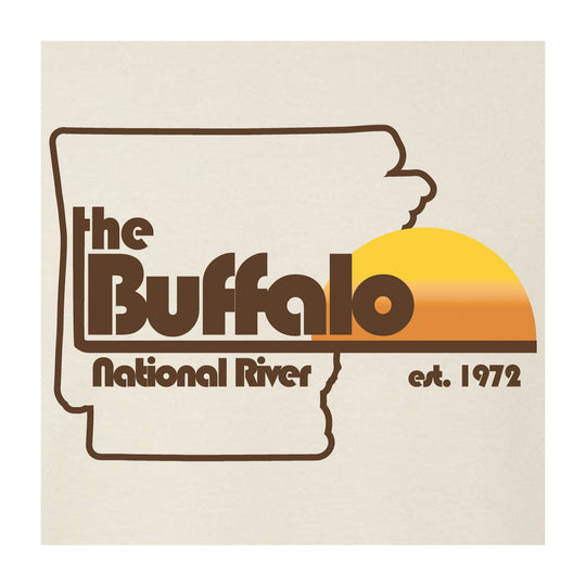 Retro Buffalo River - Crew Sweatshirt