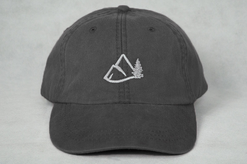 Mountain Logo Dad Hat - Charcoal