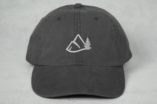Mountain Logo Dad Hat - Charcoal
