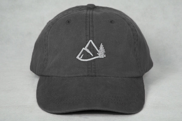Mountain Logo Dad Hat - Charcoal