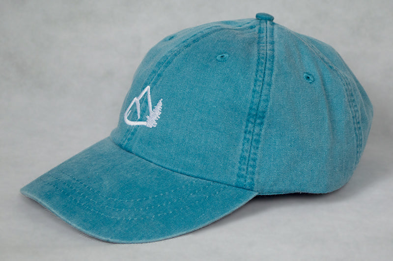 Mountain Logo Dad Hat - Caribbean Blue